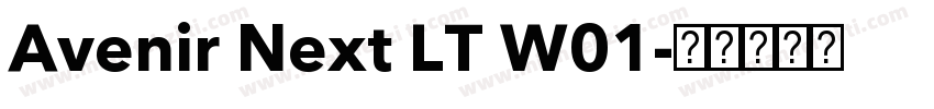 Avenir Next LT W01字体转换